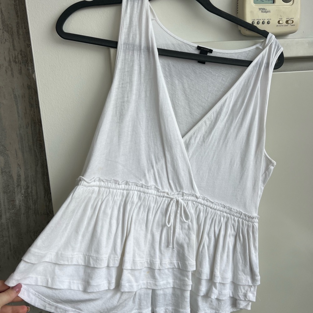 White JCrew White Tank Top